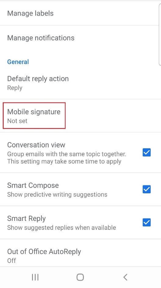 Set Up An Android Email Signature Email Signature Handbook