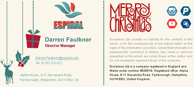 Top 10 Christmas Email Signature Templates Exclaimer