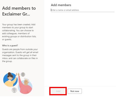 Add members to your Office 365 distribution list.