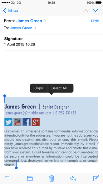 Create An Html Iphone Email Signature Exclaimer