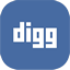 digg icon download 64x64 - curved