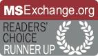 MSExchange.org Readers' Choice Award Runner Up